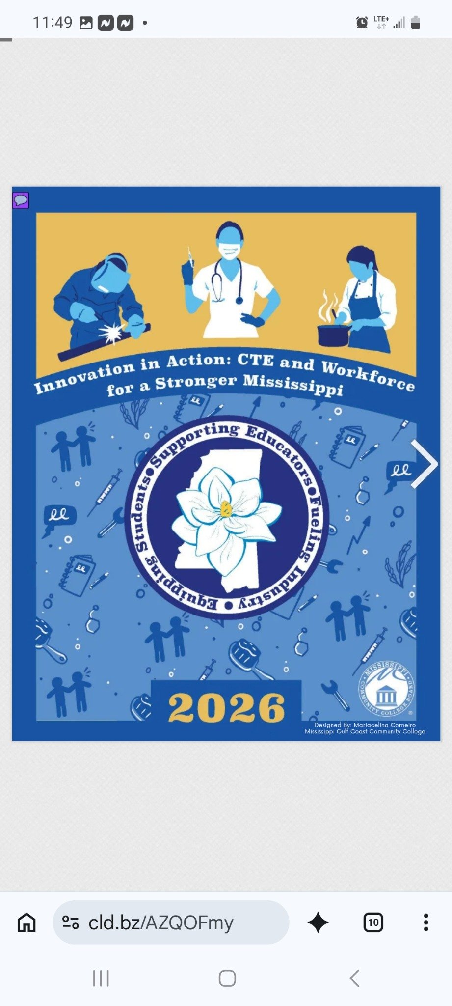 2026 Mississippi CTE and Workforce Conference program cover