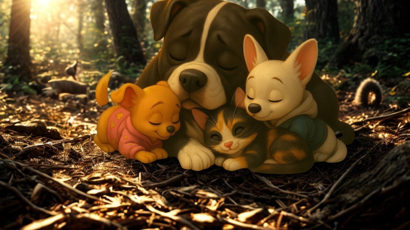 MeMe JJ and Friends characters in the Forest of Friends
