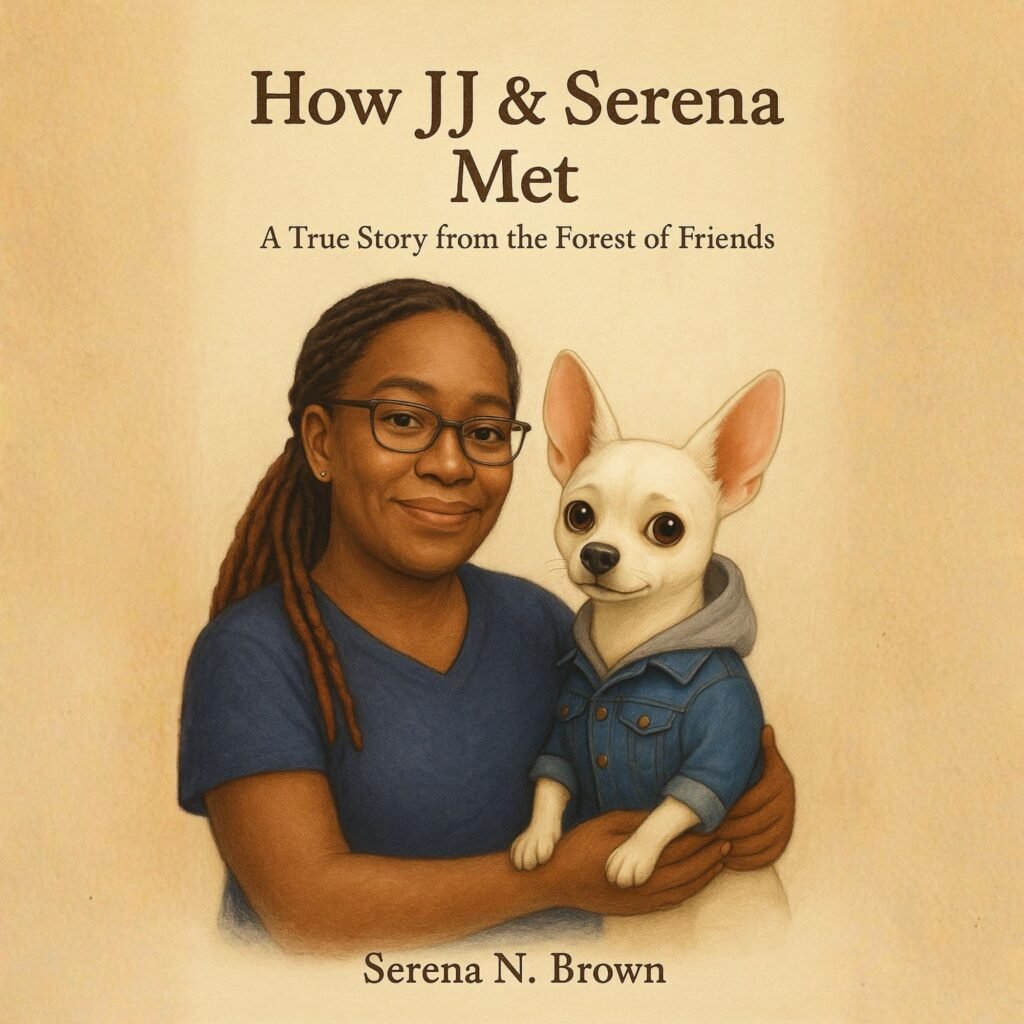 How Serena Met JJ kid’s book about dog adoption and rescue pets