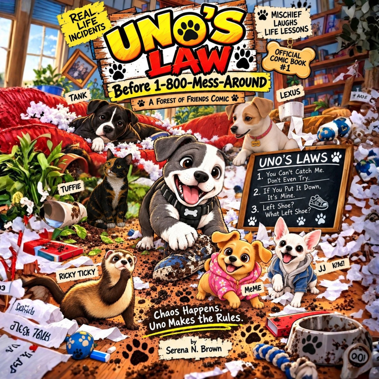 Uno's Law Children's Comic Book | Before 1-800-Mess-Around